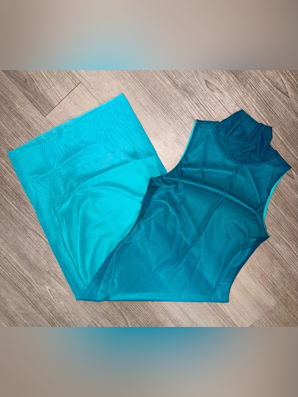 DONATING SOON- BAR III Ombré Midi Mesh Dress